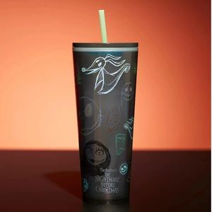 Disney Starbucks The Nightmare Before Christmas Tumbler with Straw BRAND NEW